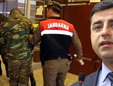 Με τον Σελαχαττίν Ντεμιρτάς τον πρόεδρο του κόμματος HPD συγκρατούμενοι οι Έλληνες στρατιωτικοί